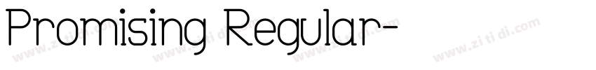 Promising Regular字体转换